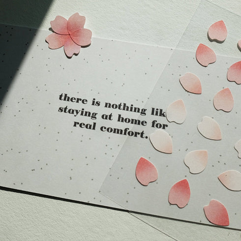 Suatelier Planner Stickers 1667 | Plain Shapes 63 Sakura Petals Cherry Blossom Petal Stickers