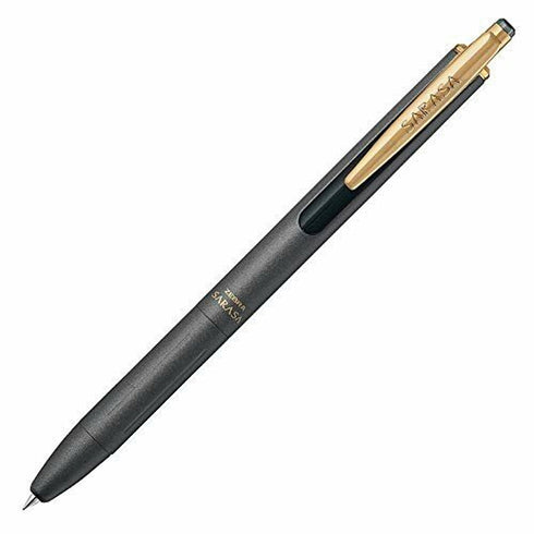 Zebra Sarasa GRAND DARK GRAY Metal Body Vintage 0.5mm Push Clip Gel Pen | 2020 Upgrade