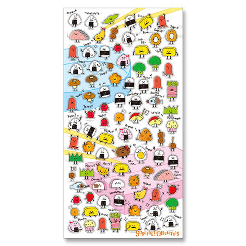 Mind Wave Seals PUTIPUTI BENTO BOX Food Stickers Seals Bujo Tiny Stickers | 76194