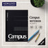 Kokuyo A4 Campus Notebook Black 5mm Grid| 40 Sheet 201S5-D