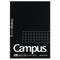 Kokuyo A7 Campus Notepad Black 5mm Grid | 70 Sheets M777S5-D