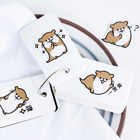 Premium Die-Cut Cute Otter Sea Life Sea Otter Stickers