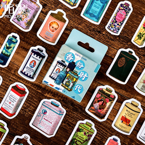 Premium Die-Cut Vintage Apothecary Vintage Toiletry Tins Apothecary Ephemera Stickers
