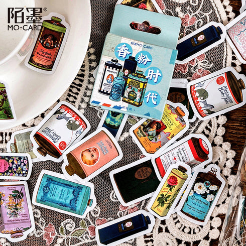 Premium Die-Cut Vintage Apothecary Vintage Toiletry Tins Apothecary Ephemera Stickers