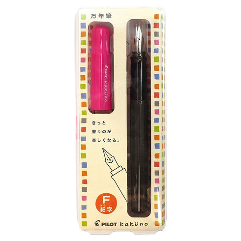 Pilot Kakuno PINK Fine Nib Fountain Pen | FKA-1SR-P