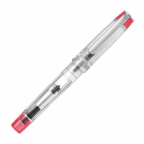 Pilot Prera RED Clear Demonstrator Fine Nib Fountain Pen | FPRN-350R-TR