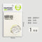 Translucent Transparent MINI PET PLAIN Vellum Sticky Notes | 1.57 X 1.57 Inches 200 sheets
