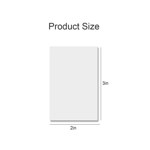 Translucent Transparent MINI PET PLAIN Vellum Sticky Notes | 1.57 X 1.57 Inches 200 sheets