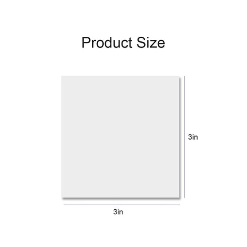 Translucent Transparent PET PLAIN Vellum Sticky Notes | Plain 2.75 X 3.74 50 sheets