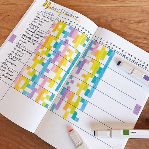 KOKUYO PASTA Graphic Marker Art Marker Refillable Marker Square Marker Paint | Single Pen or Set