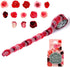 RED & PINK ROSE | Bande Washi Tape Masking Tape Sticker Roll Roses BDA471 200 Stickers