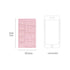 Kimbor Vegan Leather PINK Index Tabs Monthly Index Tabs Weekly Index Tabs Daily Index Tabs Self-Adhesive Tabs Planner