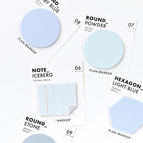 PAPERIAN Single Plan Marker HEXAGON Note Sticky Note Small Sticky Note South Korea | 39 x 34mm