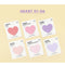 PAPERIAN Single Plan Marker HEART Note Sticky Note Small Sticky Note South Korea | 39 x 34mm