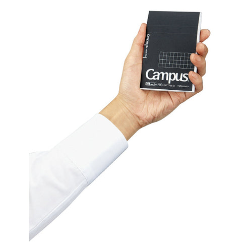 Kokuyo A7 Campus Notepad Black 5mm Grid | 70 Sheets M777S5-D