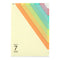 Midori MD A4 7 Pocket BEIGE Stripe Clear Folder