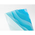 Midori MD A4 7 Pocket BLUE Wave Clear Folder