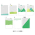 Midori MD A4 7 Pocket LANDSCAPE FOREST Clear Folder