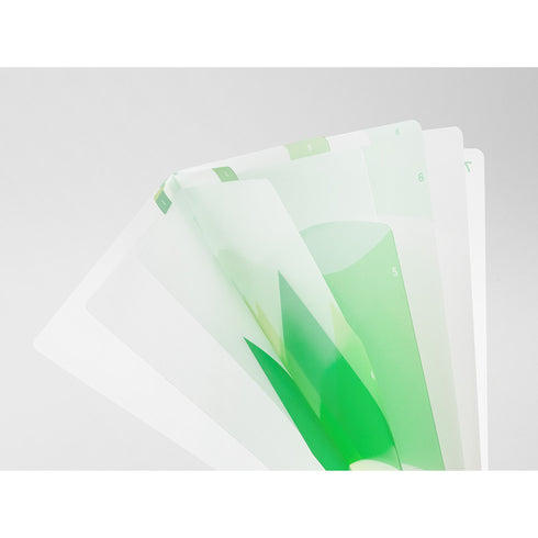Midori MD A4 7 Pocket LANDSCAPE FOREST Clear Folder
