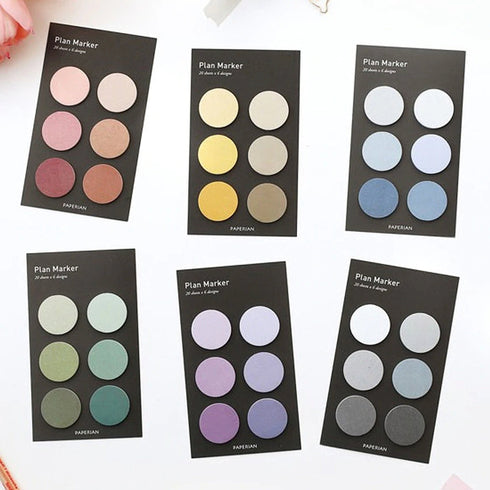 PAPERIAN Plan Marker Round Note Sticky Note Small Sticky Note Memo Sticky Note South Korea | 1 Inch