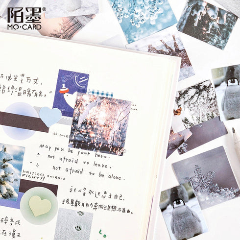 Premium Die-Cut Winter Snowscape Snow Nature Stickers