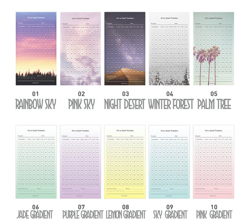 PAPERIAN Goal Tracker 100 Days Twelve Sheets | 7.08 X 3.94 Inches