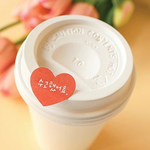 PAPERIAN Plan Marker Heart Note Sticky Note Small Sticky Note Memo Sticky Note South Korea | 1.08 X 0.93