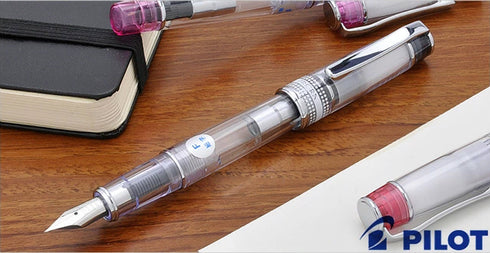 Pilot Prera RED Clear Demonstrator Fine Nib Fountain Pen | FPRN-350R-TR