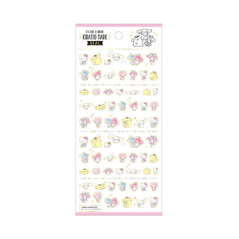 SANRIO Japan It's Like a Dream Kiratto Mark Stickers Seals Sanrio Seals Kiratto Stickers | 73043