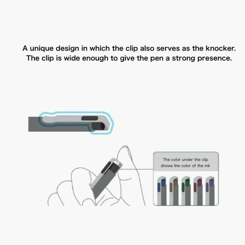 Sakura Craypas Knock MYSTERIOUS BLACK 0.4mm Gel Ink Ballpoint Pen BallSign iD | GBR204-23