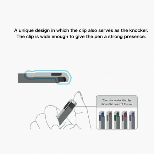 Sakura Craypas Knock MYSTERIOUS BLACK 0.5mm Gel Ink Ballpoint Pen BallSign iD | GBR205-23