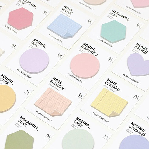 PAPERIAN Single Plan Marker ROUND Note Sticky Note Small Sticky Note South Korea | 38mm