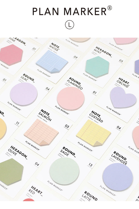 PAPERIAN Single Plan Marker HEXAGON Note Sticky Note Small Sticky Note South Korea | 39 x 34mm