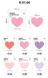 PAPERIAN Single Plan Marker HEART Note Sticky Note Small Sticky Note South Korea | 39 x 34mm