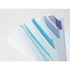 Midori MD A4 7 Pocket BLUE Stripe Clear Folder