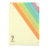 Midori MD A4 7 Pocket BEIGE Stripe Clear Folder