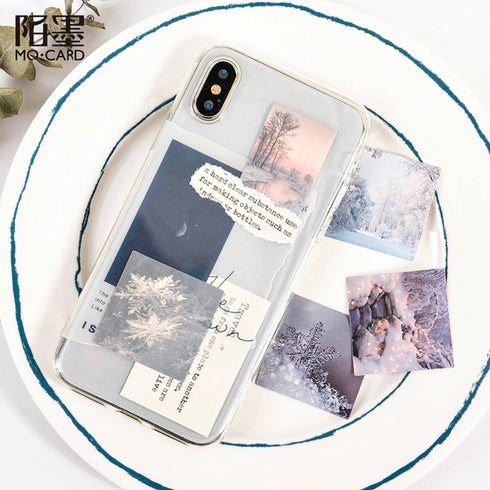 Premium Die-Cut Winter Snowscape Snow Nature Stickers