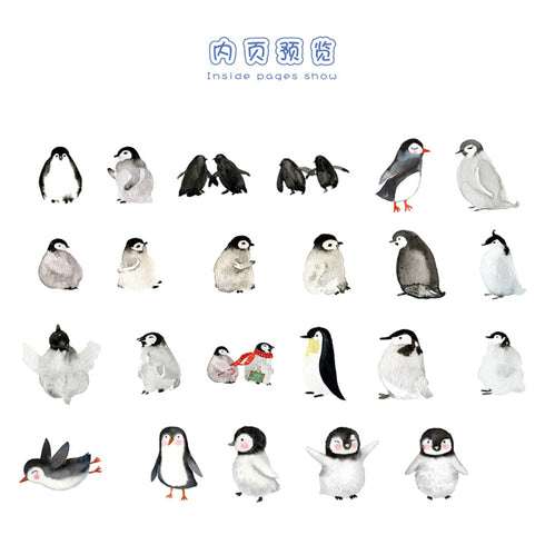 Premium Die-Cut Penguin Arctic Snow Winter Stickers