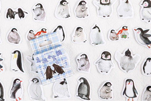 Premium Die-Cut Penguin Arctic Snow Winter Stickers