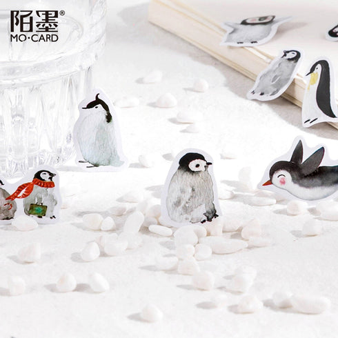 Premium Die-Cut Penguin Arctic Snow Winter Stickers