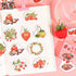 Premium Die-Cut Strawberry Chocolate Strawberries Cocoa Stickers
