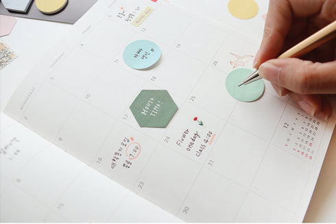 PAPERIAN Plan Marker MIXED Shapes Note Sticky Note Small Sticky Note South Korea | 31 x 37mm