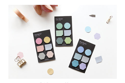 PAPERIAN Plan Marker MIXED Shapes Note Sticky Note Small Sticky Note South Korea | 31 x 37mm