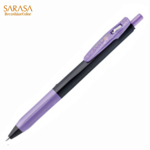 Zebra Sarasa DECOSHINE Deco Shine Metallic Shiny PURPLE 0.5mm Push Clip Gel Pen | ALL Colors