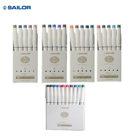 Sailor SHIKIORI Four Seasons WINTER Dual Tip Calligraphy Brush Pen Fine Tip Pen | 25-5101-004