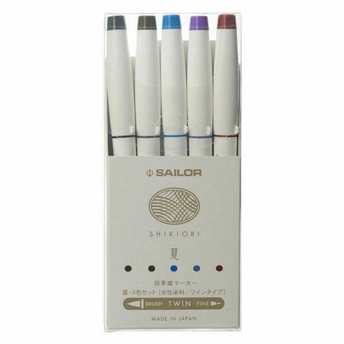 Sailor SHIKIORI Four Seasons SUMMER Dual Tip Calligraphy Brush Pen Fine Tip Pen | 25-5101-002