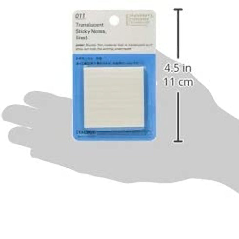 Stalogy Translucent RULED Sticky Notes | 50 mm