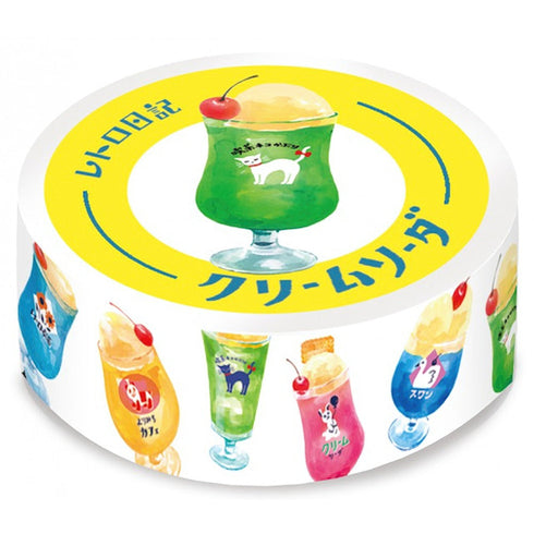 Furukawa Paper Works Cream Soda Fruity Drinks Frozen Drinks Washi Tape