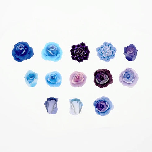 BLUE ROSE | Bande Washi Tape Masking Tape Sticker Roll Roses BDA472 200 Stickers