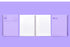 MOTEMOTE Violet SPRING Book Notebook Cornell Ruled 5mm Grid 100 Pages | 258mm x 158mm- USA Located!